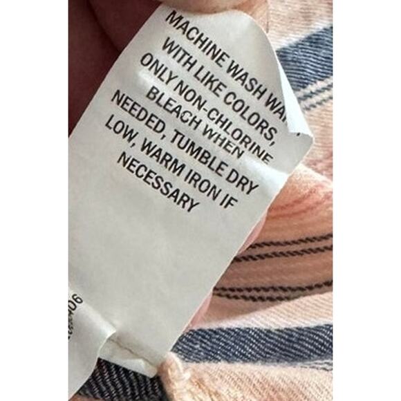 Falls Creek Womens Medium Button Front Plaid Shirt Pink Gray - Picture 5 of 6